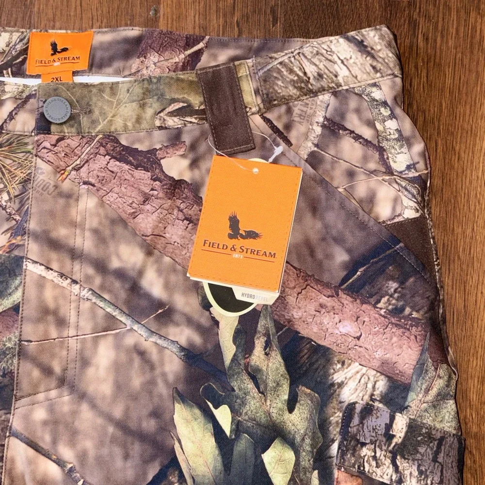 Field & Stream Every Hunt Agility Pant Mossy Oak Camo Mens 2XL HydroRepel NWT